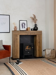 Dark Bronx Oak Effect Storage Fire Surround - Image 1 of 7