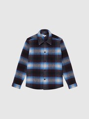 Reiss Multi Davis Checked Twin Pocket Overshirt - Image 2 of 7