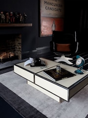 Asiatic Rugs Charcoal Grey Blade Border Rug - Image 1 of 4