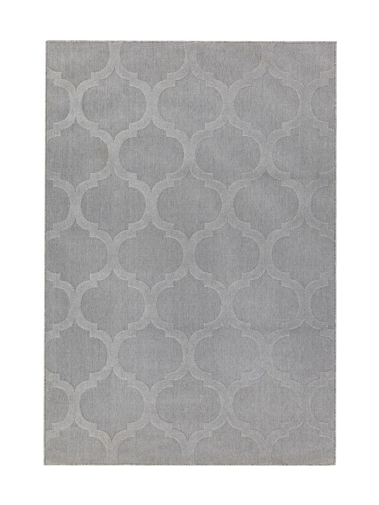 Asiatic Rugs Grey Indoor/Outdoor Antibes Trellis Rug - Image 1 of 3