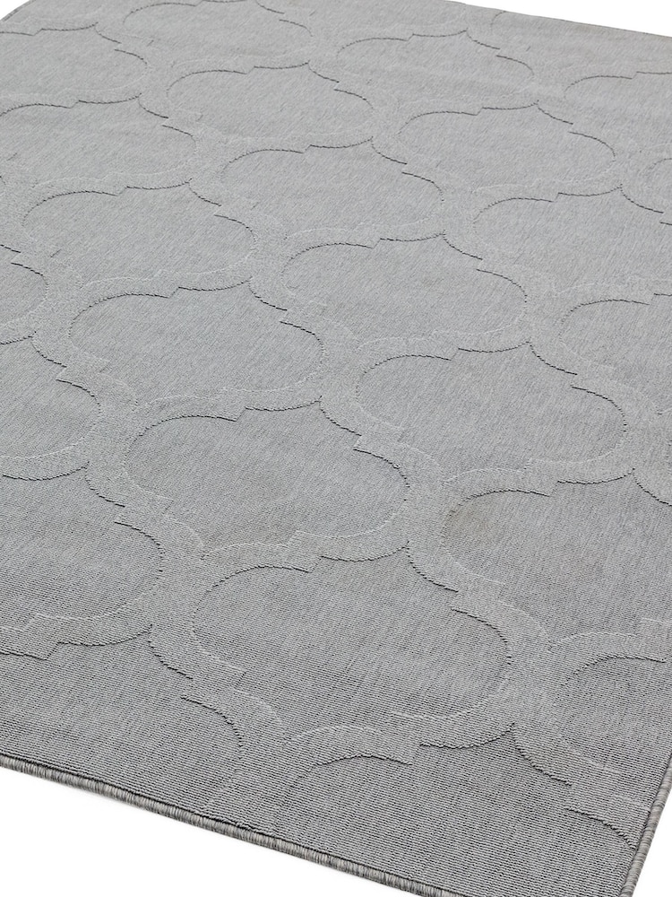 Asiatic Rugs Grey Indoor/Outdoor Antibes Trellis Rug - Image 3 of 3
