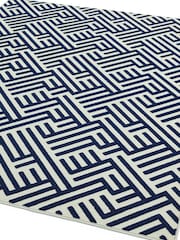 Asiatic Rugs Blue Indoor/Outdoor Antibes Linear Rug - Image 4 of 4