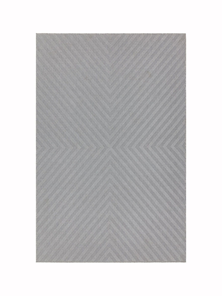 Asiatic Rugs Light Grey Indoor/Outdoor Antibes Arrow Rug - Image 1 of 4