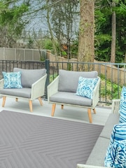Asiatic Rugs Light Grey Indoor/Outdoor Antibes Arrow Rug - Image 4 of 4