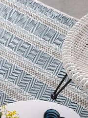 Asiatic Rugs Blue Indoor/Outdoor Boardwalk Rug - Image 1 of 4