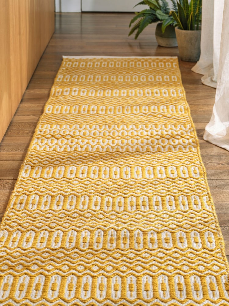 Asiatic Rugs Mustard Yellow Indoor/Outdoor Halsey Rug - Image 1 of 4