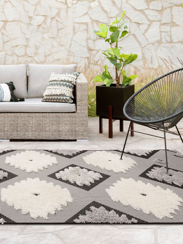 Asiatic Rugs Black Indoor/Outdoor Monty Rug - Image 1 of 4