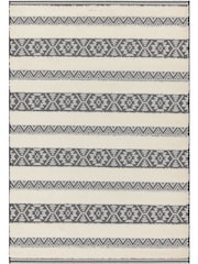 Asiatic Rugs Black Indoor/Outdoor Monty Stripe Rug - Image 1 of 3