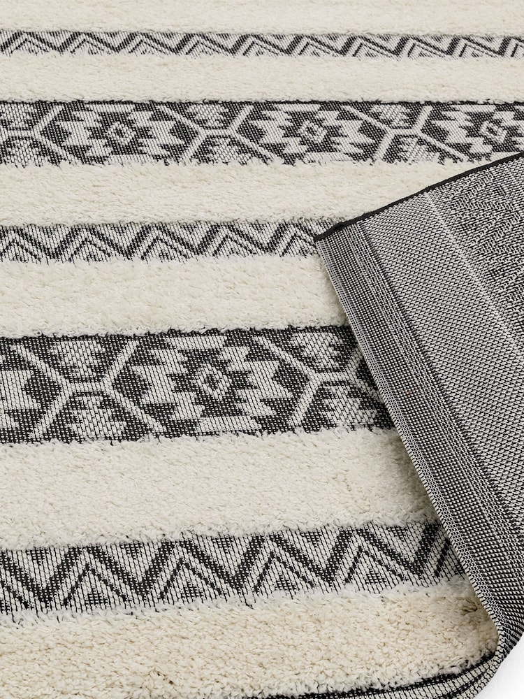 Asiatic Rugs Black Indoor/Outdoor Monty Stripe Rug - Image 3 of 3 Asiatic Rugs Black Indoor/Outdoor Monty Stripe Rug - Image 3 of 3