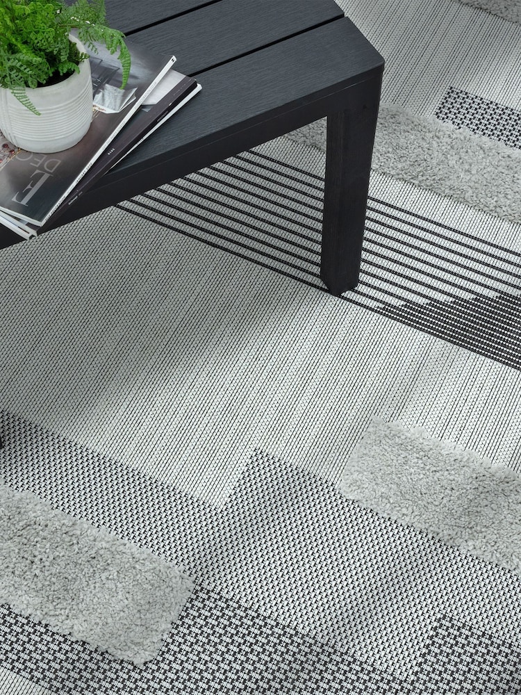 Asiatic Rugs Black Indoor/Outdoor Monty Geometric Rug - Image 1 of 4