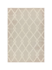 Asiatic Rugs Beige Indoor/Outdoor Monty Diamond Rug - Image 2 of 4