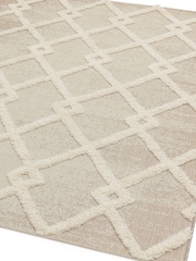 Asiatic Rugs Beige Indoor/Outdoor Monty Diamond Rug - Image 4 of 4