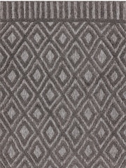Asiatic Rugs Charcoal Grey Indoor/Outdoor Salta Diamond Runner - Image 6 of 6