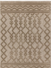 Asiatic Rugs Brown Indoor/Outdoor Salta Links Runner - Image 4 of 4