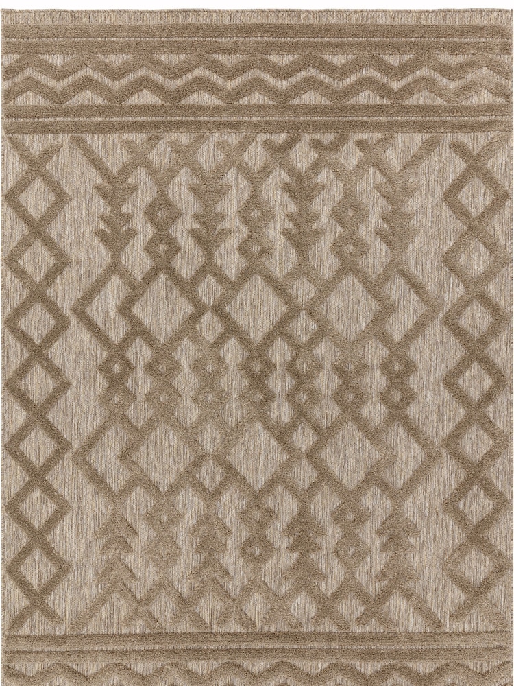 Asiatic Rugs Brown Indoor/Outdoor Salta Links Runner - Image 4 of 4