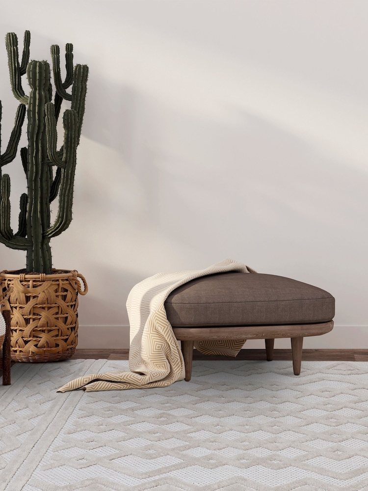 Asiatic Rugs White Indoor/Outdoor Salta Links Runner - Image 1 of 5