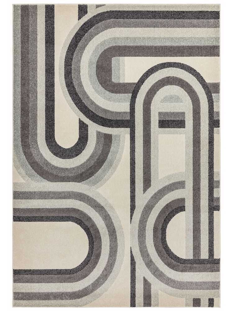 Asiatic Rugs Grey Nova Retro Rug - Image 2 of 4 Asiatic Rugs Grey Nova Retro Rug - Image 2 of 4