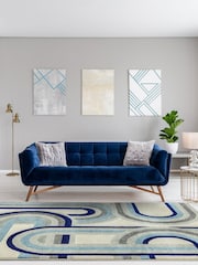 Asiatic Rugs Blue Nova Retro Rug - Image 1 of 4