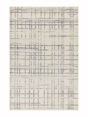 Asiatic Rugs Grey Nova Grid Rug - Image 2 of 5