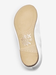 White Satin Stain Resistant Standard Fit (F) Corsage Bridesmaid Collection Occasion Shoes - Image 3 of 4