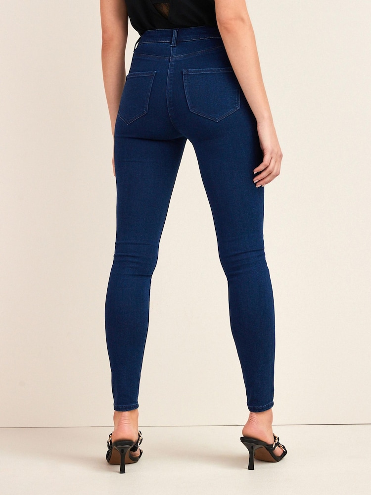 Bleu d'encre - Legging en jean super stretch - Image 3 of 6