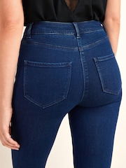 Inky Blue Power Stretch Denim Leggings - Image 5 of 6