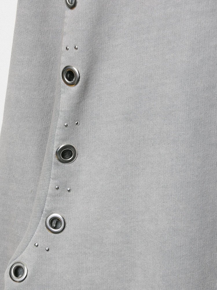 Sonder Studio Eyelet Lounge Grey Sweatshirt - Image 4 of 4 Sonder Studio Eyelet Lounge Grey Sweatshirt - Image 4 of 4