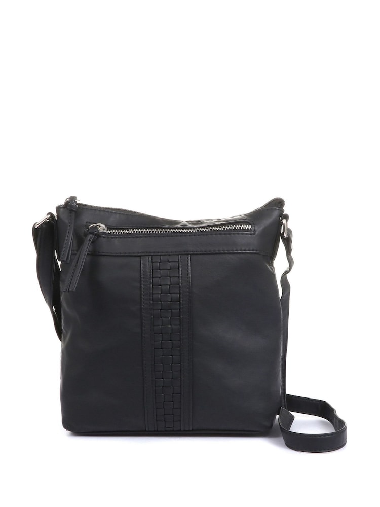 Pavers Black Ladies Cross-Body Bag - Image 1 of 3