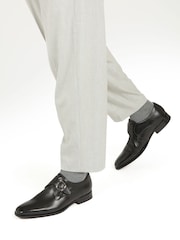 Jones Bootmaker Justin Men's Leather Single Strap Monk Shoes - Image 1 of 6