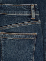 Reiss Mid Blue Andi High-Rise Bootcut Jeans - Image 8 of 8