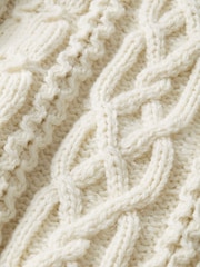 Aubin Westport Aran Wool Crew Neck Jumper - Image 6 of 6