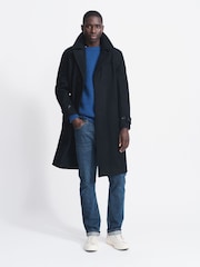 Aubin Blue Raleigh Wool Coat - Image 1 of 7