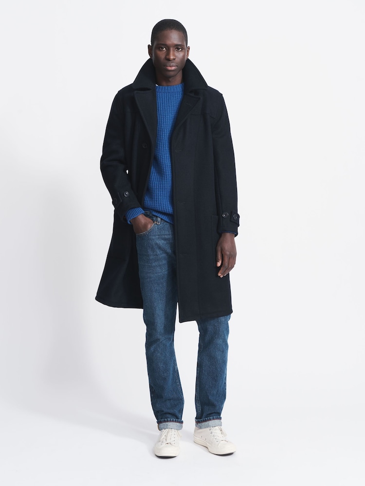 Aubin Blue Raleigh Wool Coat - Image 1 of 7