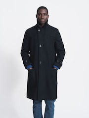 Aubin Blue Raleigh Wool Coat - Image 3 of 7