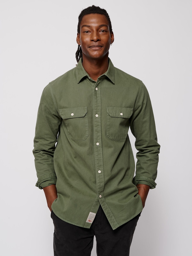 Aubin Normanby Cotton Twill Shirt - Image 1 of 7