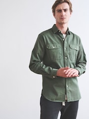 Aubin Normanby Cotton Twill Shirt - Image 19 of 23