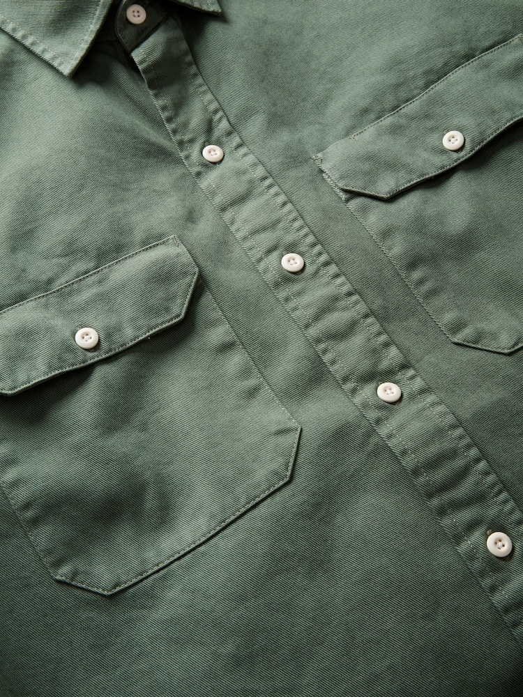 Aubin Normanby Cotton Twill Shirt - Image 23 of 23 Aubin Normanby Cotton Twill Shirt - Image 23 of 23