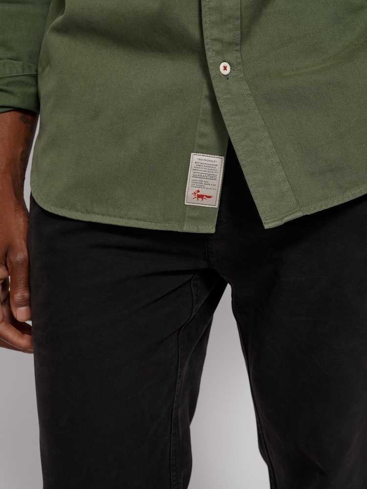 Aubin Normanby Cotton Twill Shirt - Image 4 of 7