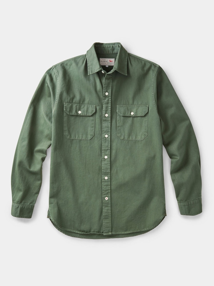 Aubin Normanby Cotton Twill Shirt - Image 5 of 7