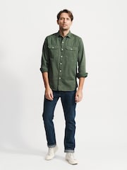 Aubin Normanby Cotton Twill Shirt - Image 8 of 23