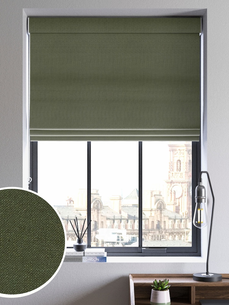 Forest Green Voyage Maison Romeo Made To Measure Roman Blind - Image 1 of 4