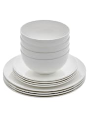 Royal Worcester 12 Piece White Serendipity Dinner Set - Image 3 of 4