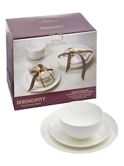 Royal Worcester 12 Piece White Serendipity Dinner Set - Image 4 of 4