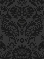 Graham & Brown Black Damask 10M Wallpaper - Image 3 of 3