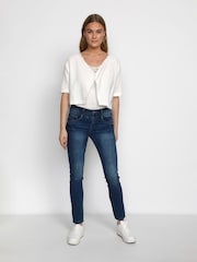 Cream White Sillar Knit Bolero Cardigan - Image 3 of 4