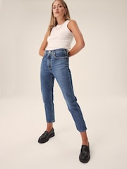 Levi's® Orinda Troy Horse Denim Blue 501® Crop Jeans - Image 1 of 7