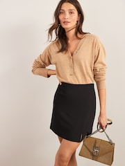 Black Mini Jersey Skirt - Image 2 of 5