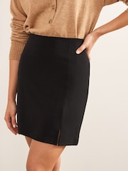 Black Mini Jersey Skirt - Image 4 of 5