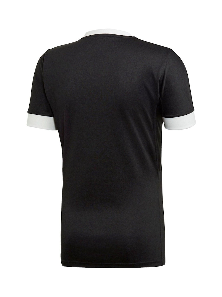 adidas Black Rugby 3-Stripe Jersey - Image 2 of 2