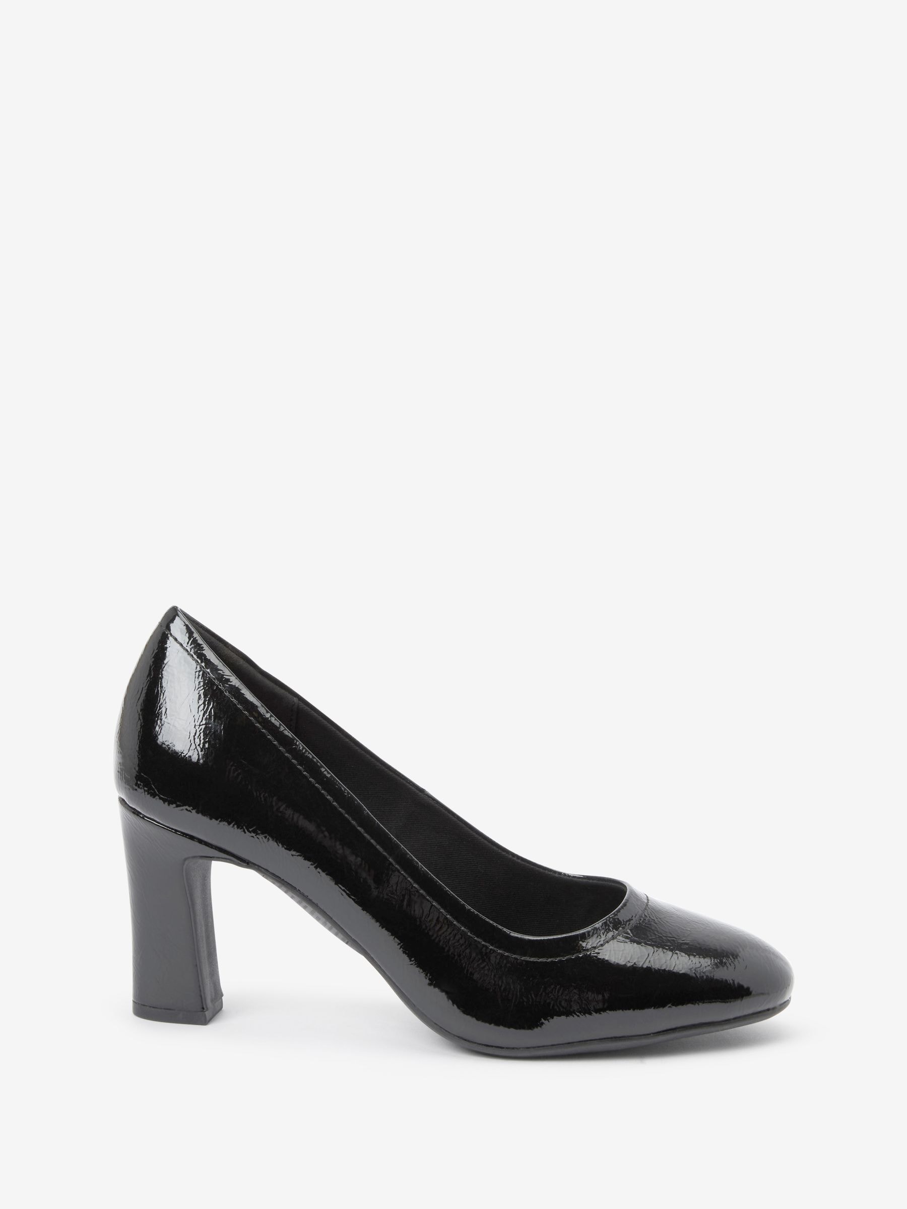 Patent block heel shoes shop